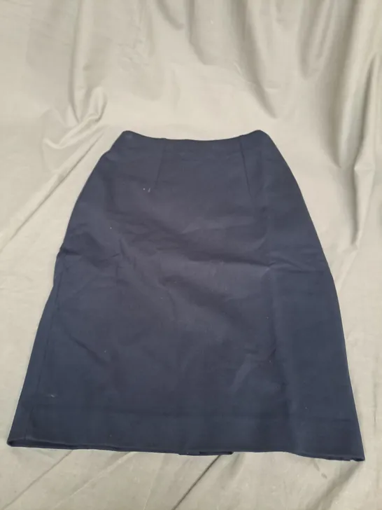 MANGO XS NAVY PENCIL SKIRT 