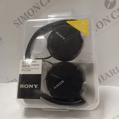 BOXED SONY MDR-ZX310 OVER-EAR HEADPHONES IN BLACK