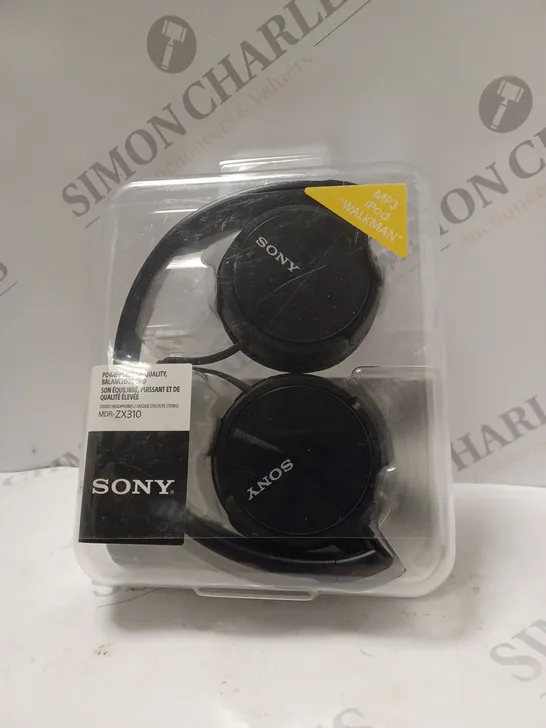 BOXED SONY MDR-ZX310 OVER-EAR HEADPHONES IN BLACK