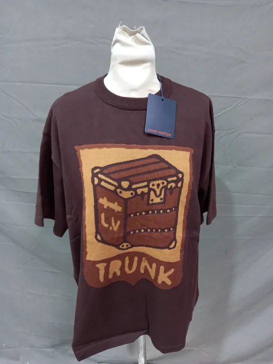 LOUIS VUITTON TRUNK HEAVY WEIGHTED T-SHIRT - LARGE