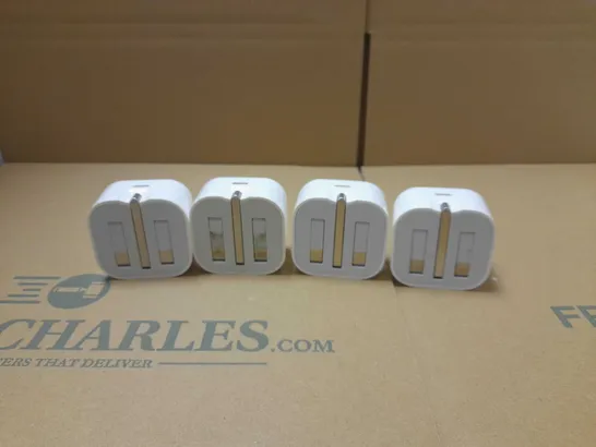 BOX OF APPROX 145 APPLE FOLDING PLUGS USB C 20W