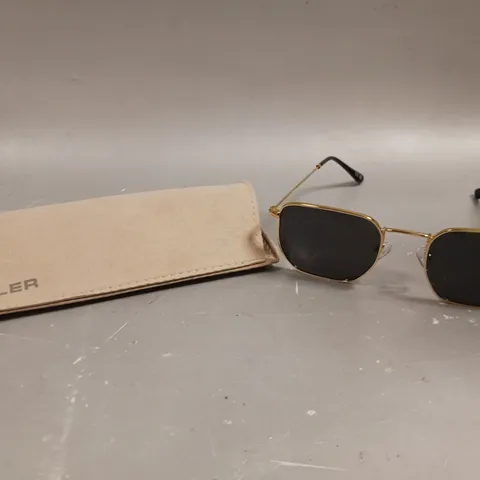 MELLER EMI-GOLDCAR BLACK TINTED SUNGLASSES 