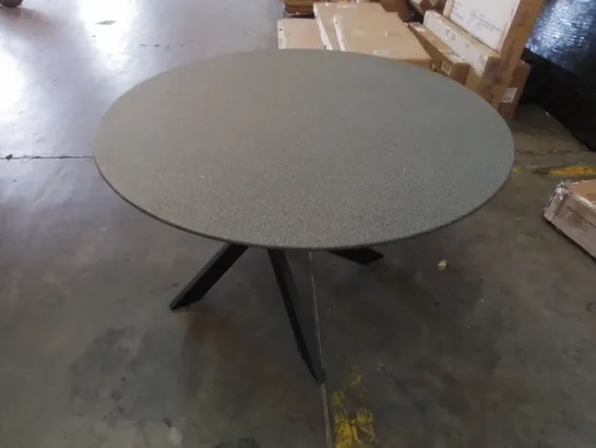 DESIGNER LARGE METAL ROUND DINING TABLE 