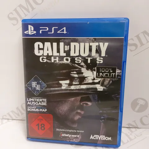 CALL OF DUTY GHOST ON PS4 