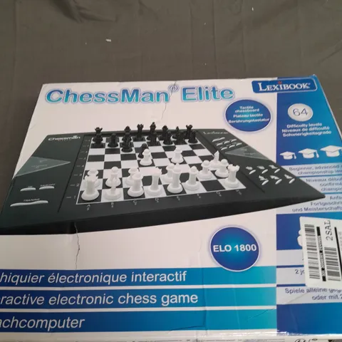 BOXED LEXIBOOK CG1300 CHESSMAN ELITE, INTERACTIVE ELECTRONIC CHESS