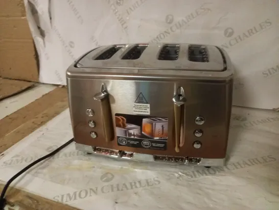 RUSSELL HOBBS ECLIPSE COPPER 4 SLICE TOASTER 