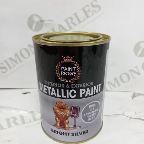 BOX OF 24 METALLIC PAINT IN BRIGHT SILVER