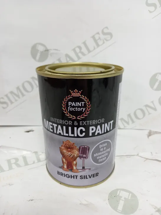 BOX OF 24 METALLIC PAINT IN BRIGHT SILVER