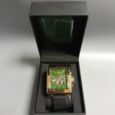 GAMAGES EXCLUSIVE GREEN MENS WRISTWATCH