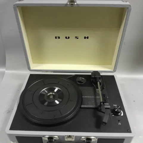 BOXED BUSH CLASSIC TURNTABLE IN GREY 