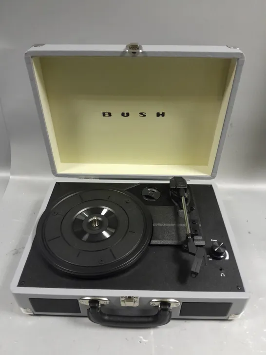 BOXED BUSH CLASSIC TURNTABLE IN GREY 