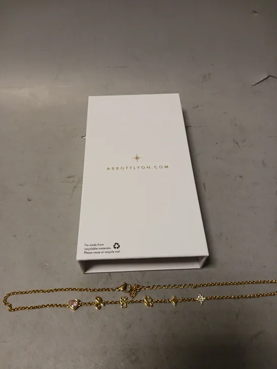 BOXED ABBOTTLYON GOLDEN NECKLACE 