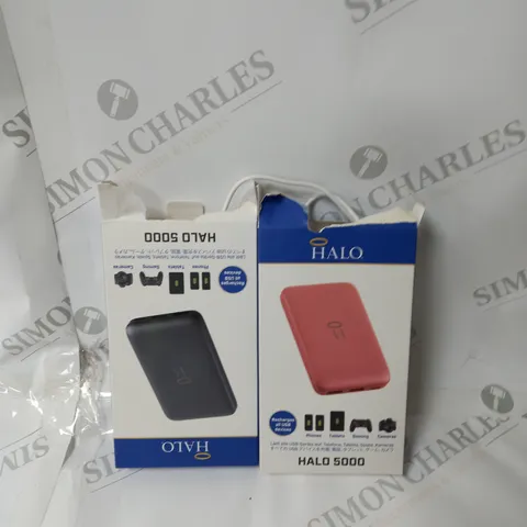 BOXED HALO 5000MAH PORTABLE CHARGERS