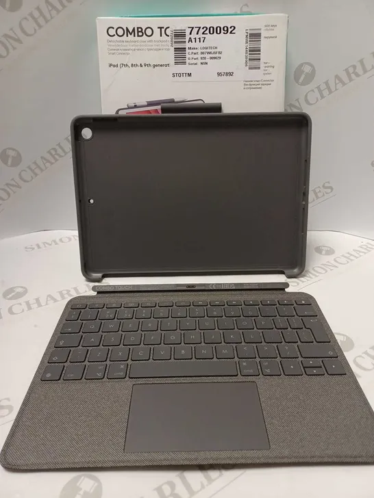 LOGITECH COMBO TOUCH FOR IPAD 7TH & 8TH GENERATION KEYBOARD CASE