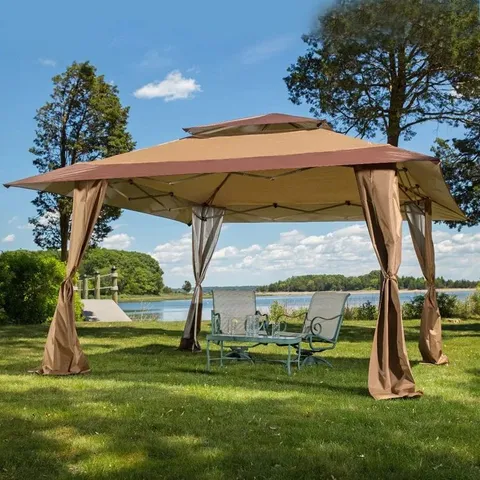 BOXED TORKOM 4X4M STEEL POP UP GAZEBO