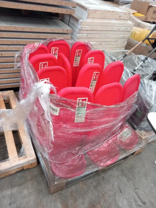 PALLET OF APPROXIMATELY 12 FIRE EXTINGUISHER TROLLEYS FA-075