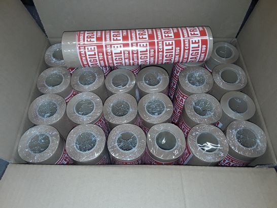 LOT OF 24 ROLLS OF PACKAGING PAPER