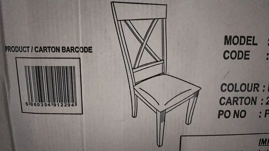 BOXED CONKLIN UPHOLSTERED DINING CHAIR IVORY