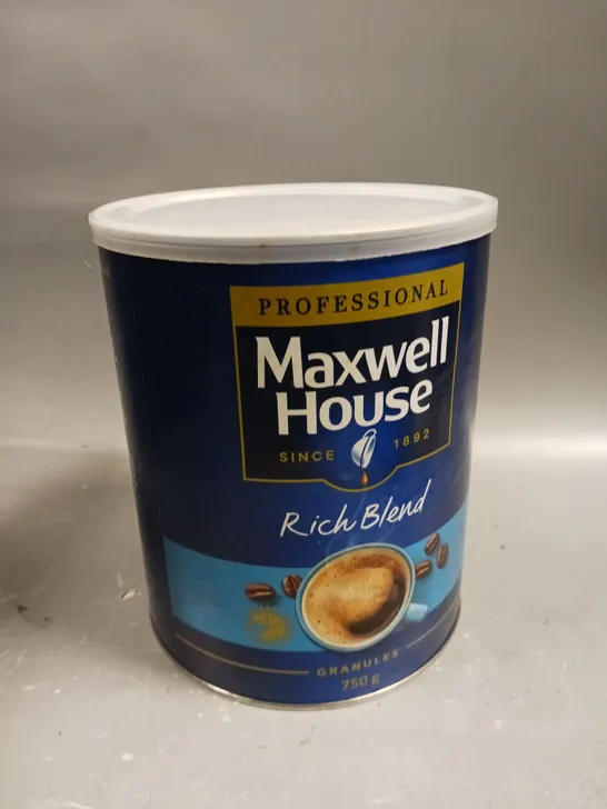 SEALED MAXWELL HOUSE RICH BLEND COFFEE GRANULES - 750G 