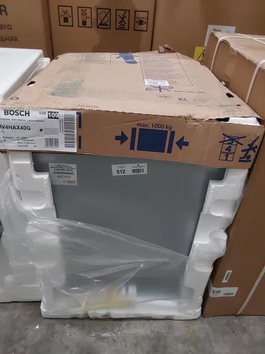 GRADE 1 BOSCH SERIES 4 WI-FI CONNECTED FULL SIZE DISHWASHER WHITE SMV4HAX40G