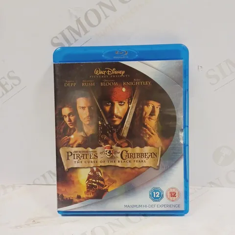 BOXED PIRATES OF THE CARIBBEAN, CURSE OF THE BLACK PEARL BLU-RAY 