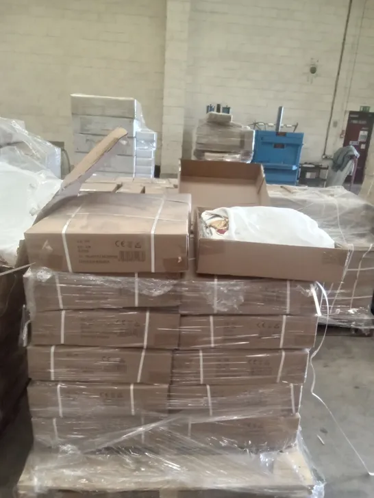 PALLET OF 12 BRAND NEW BOXED 3X6 INDIAN STYLE POLY COTTON CANVAS ROOF 425G M2 350MM WATERPROOF RED AND GOLD 