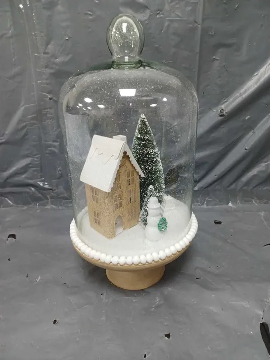 WINTER SCENE CLOCHE - COLLECTION ONLY - GLASS RRP £35