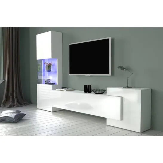 BOXED CLAIRE ENTERTAINMENT UNIT WHITE 