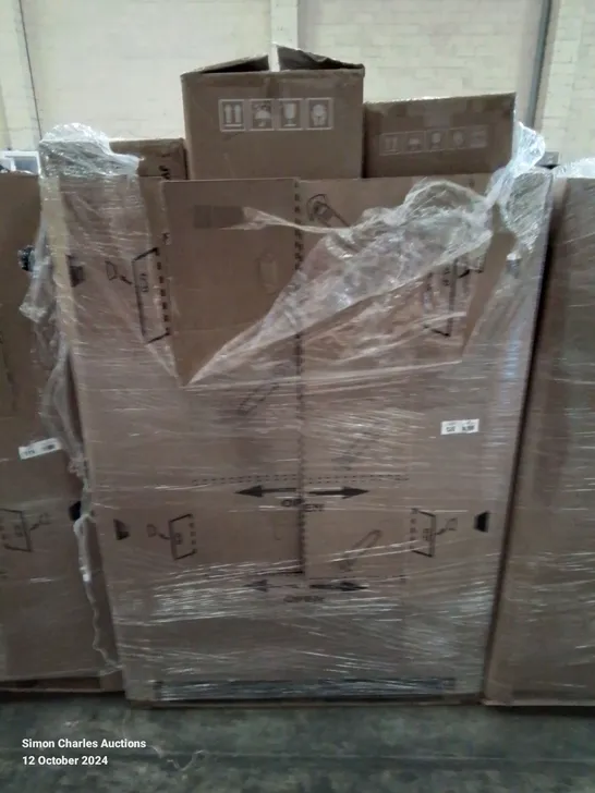 PALLET CONTAINING VARIOUS ASSORTED ITEMS TO INCLUDE: SEVERAL BOXED OFFICE CHAIRS ETC.