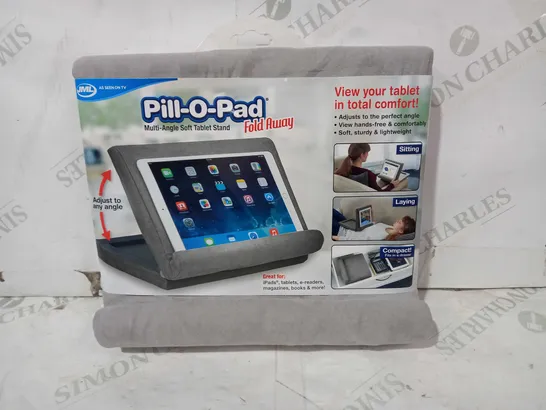 JML PILL-O-PAD FOLDAWAY MULTI-ANGLE SOFT TABLET STAND