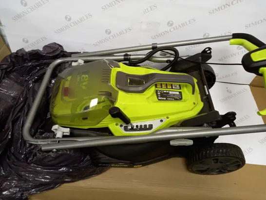 RYOBI RY18LM37A-140 18V ONE+ CORDLESS 37CM LAWNMOWER 