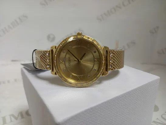 GUESS JEWEL GOLD SUNRAY DIAL WATCH RRP £159