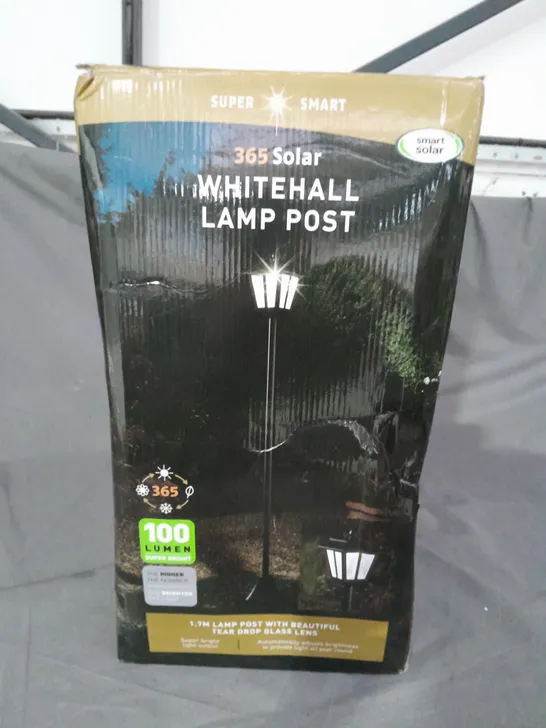 BOXED WHITEHALL SOLAR LAMP POST RRP £44.99