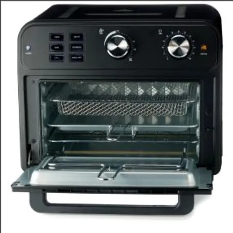 COOK'S ESSENTIALS 21L AIRFRYER OVEN WITH ROTISSERIE BLACK