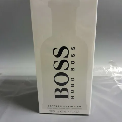 BOXED AND SEALED BOSS HUGO BOSS EAU DE TOILETTE NATURAL SPRAY 200ML