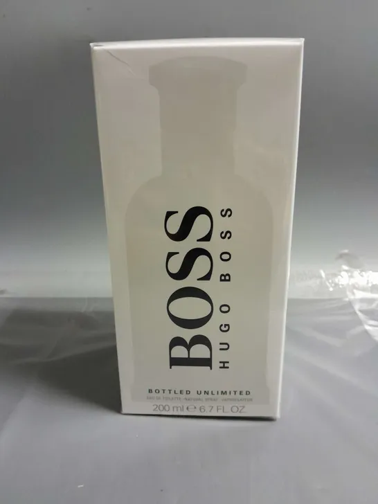 BOXED AND SEALED BOSS HUGO BOSS EAU DE TOILETTE NATURAL SPRAY 200ML