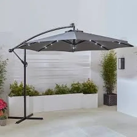 BOXED NEO GREY LED PARASOL 3M (1 BOX)