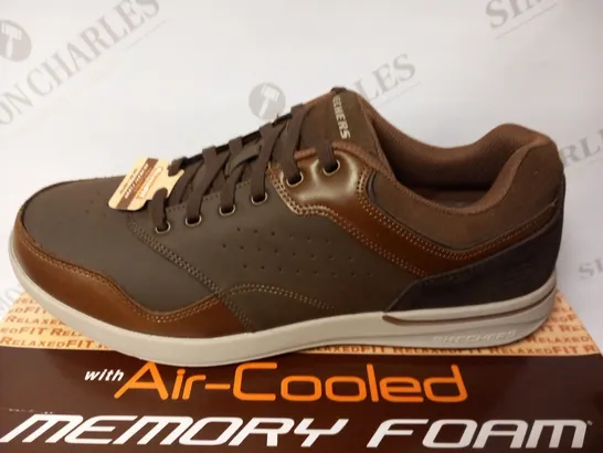 BOXED SKETCHERS ELENT VELAGO BROWN SIZE 12