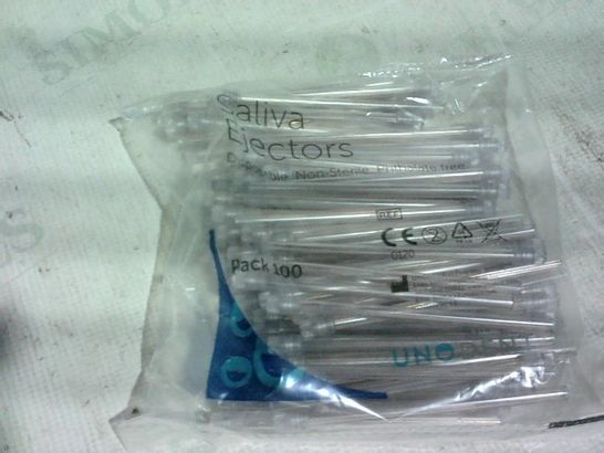 SALIVA EJECTORS - DISPOSABLE. NON STERILE. PHTHALATE FREE PACK OF APPROX. 100