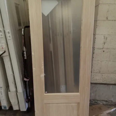 2 PANEL CLEAR PINE GLAZED INTERNAL DOOR  1981×762MM