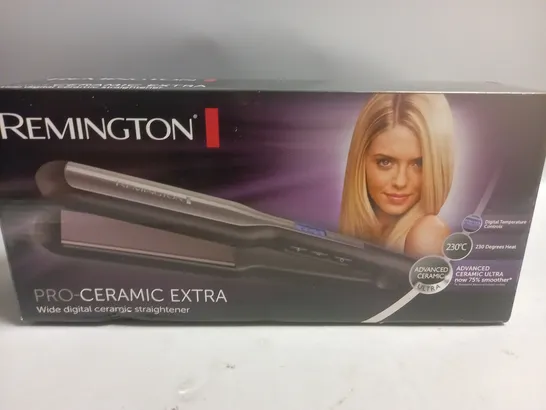 BOXED REMINGTON PRO-CERAMIC EXTRA WIDE DIGITAL CERAMIC STRAIGHTENER