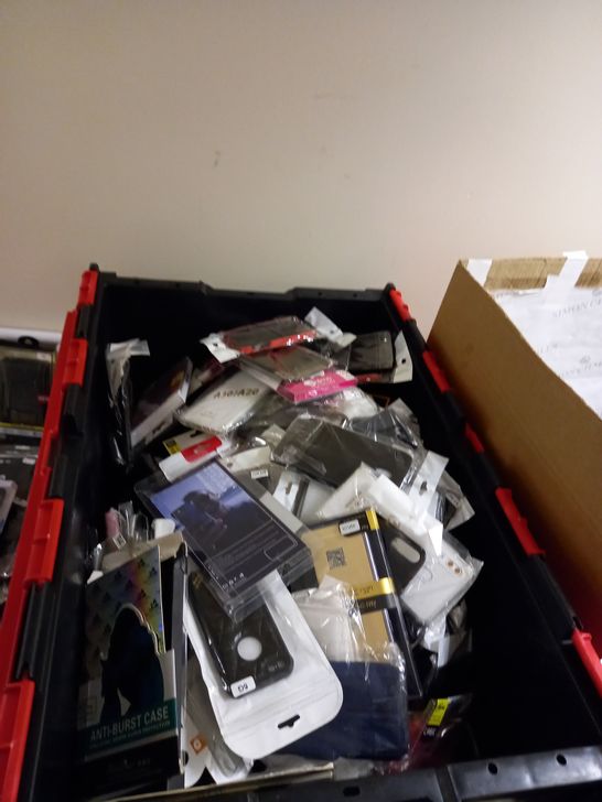 BOX OF APPROXIMATELY 75 ASSORTED MOBILE PHONE CASES