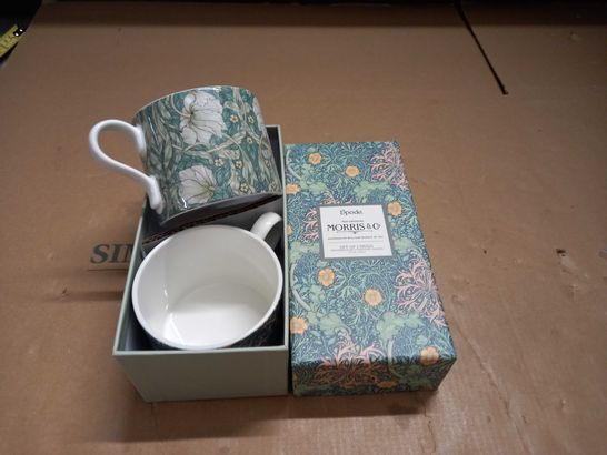 BOXED SPADE MORRIS & CO SET OF 2 MUGS