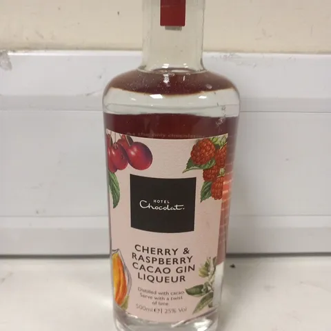 HOTEL CHOCOLAT CHERRY AND RASPBERRY CACAO GIN LIQUEUR 500ML