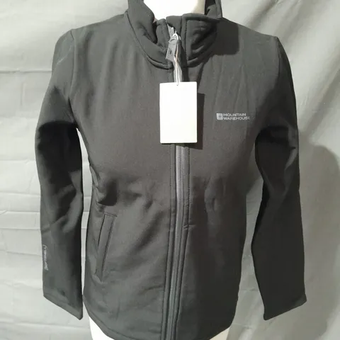 MOUNTAIN WAREHOUSE BLACK ZIP THROUGH JACKET - 11/12 YRS