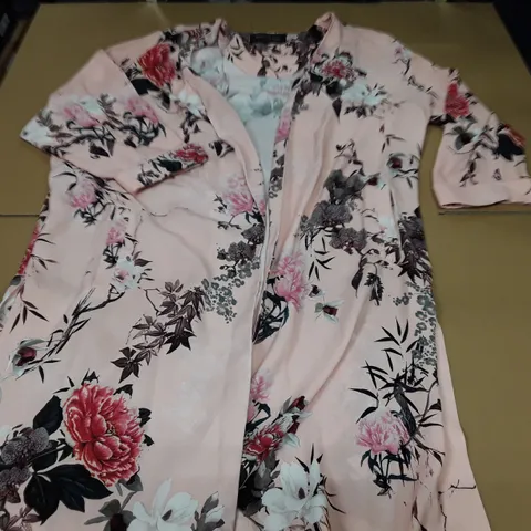 RIVER ISLAND FLORAL OPEN FRONT JACKET - SIZE UNSPECIFIED