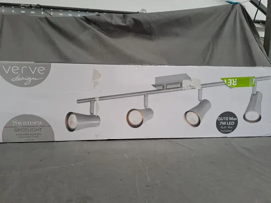 BOXED VERVE SWANSEA SPOTLIGHT 4 AJUSTABLE LIGHTS 