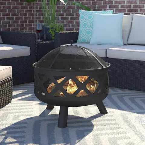 BOXED TARA STEEL OUTDOOR FIRE PIT (1 BOX)