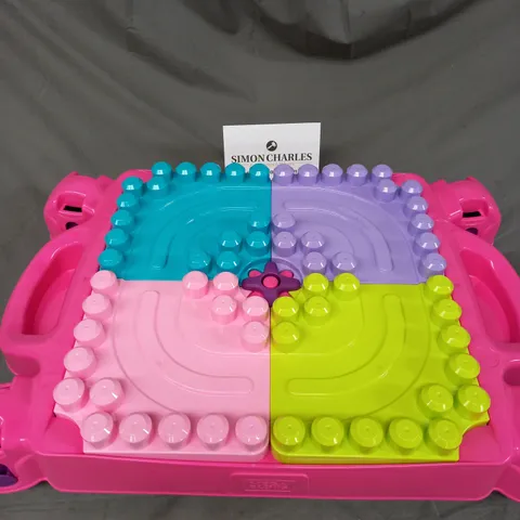 BOXED MEGA BLOCKS BUILD 'N LEARN TABLE IN MULTI-COLOUR