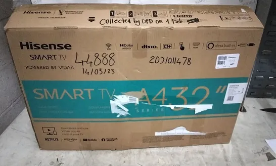 BOXED HISENSE SMART TV A4 SERIES 32"